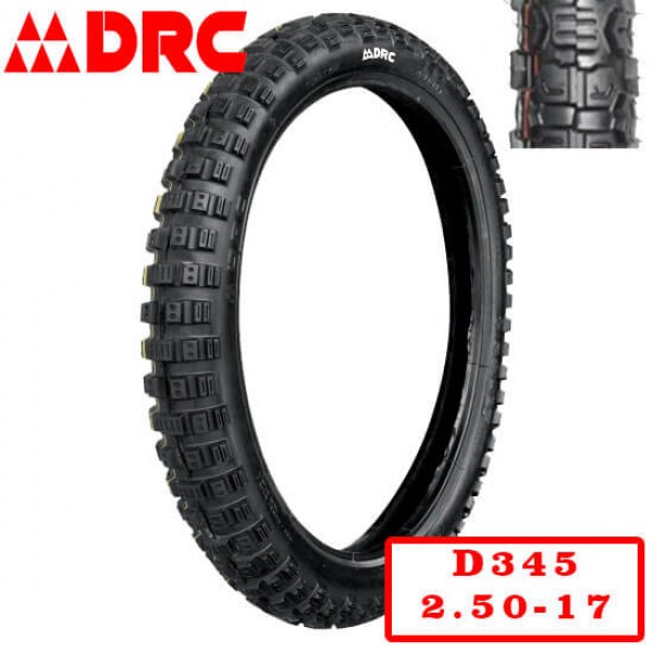 DRC 2.50-17 D-345 | Мотопокрышка мотоцикл/мопед
