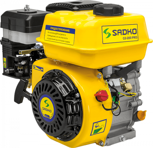 Двигатель бензиновый Sadko GE-200 PRO (с воздушным фильтром в масляной ванне)