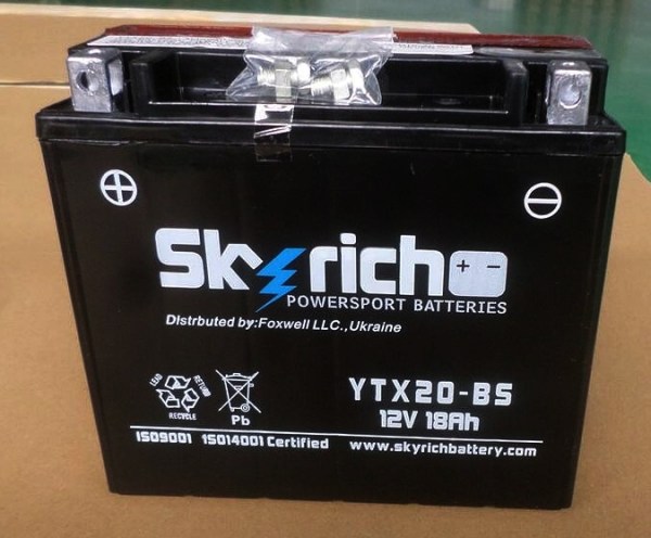 Аккумулятор Skyrich YTX20-BS 12V 18 Ah