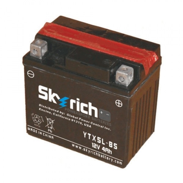 Аккумулятор Skyrich YTX5L-BS 12V 4 Ah